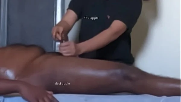 Indian teen massaging grandpa dick in spa